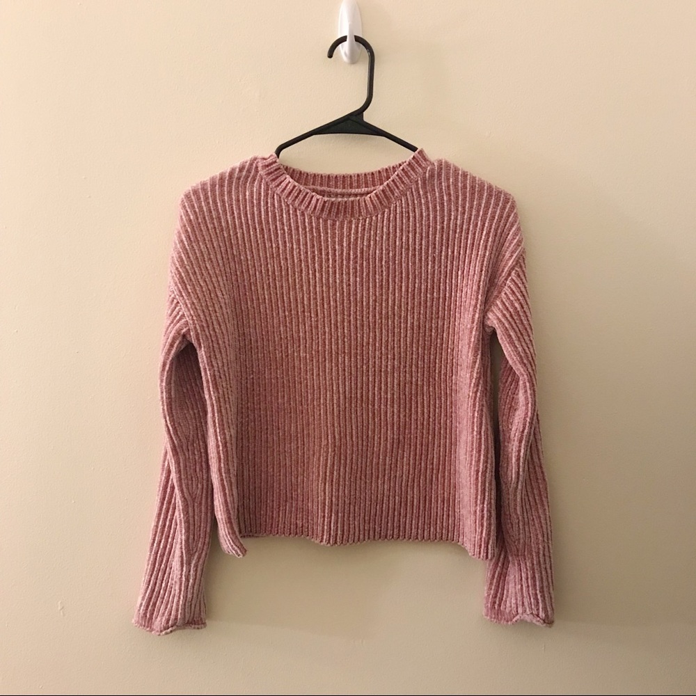 Pink Chenille Sweater